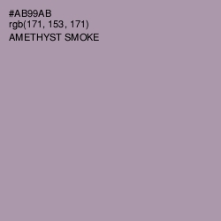 #AB99AB - Amethyst Smoke Color Image