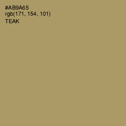 #AB9A65 - Teak Color Image