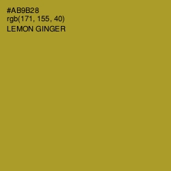 #AB9B28 - Lemon Ginger Color Image