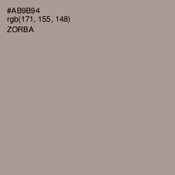 #AB9B94 - Zorba Color Image