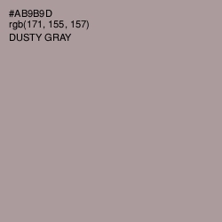 #AB9B9D - Dusty Gray Color Image