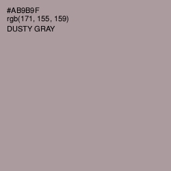 #AB9B9F - Dusty Gray Color Image