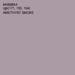 #AB9BA4 - Amethyst Smoke Color Image