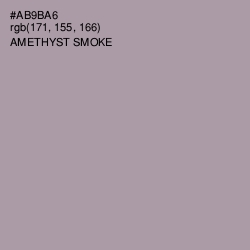 #AB9BA6 - Amethyst Smoke Color Image