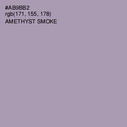 #AB9BB2 - Amethyst Smoke Color Image