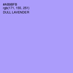 #AB9BFB - Dull Lavender Color Image