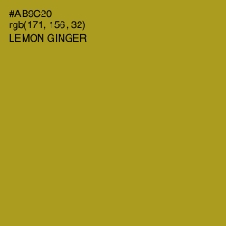 #AB9C20 - Lemon Ginger Color Image