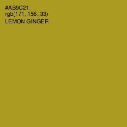 #AB9C21 - Lemon Ginger Color Image