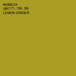 #AB9C24 - Lemon Ginger Color Image