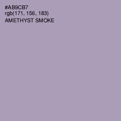 #AB9CB7 - Amethyst Smoke Color Image