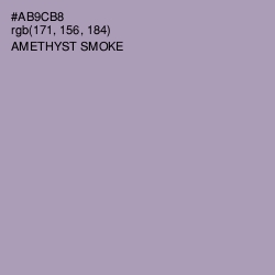 #AB9CB8 - Amethyst Smoke Color Image