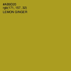 #AB9D20 - Lemon Ginger Color Image