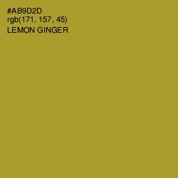 #AB9D2D - Lemon Ginger Color Image