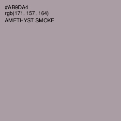 #AB9DA4 - Amethyst Smoke Color Image
