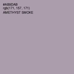 #AB9DAB - Amethyst Smoke Color Image
