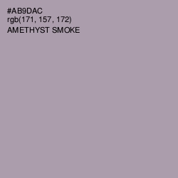 #AB9DAC - Amethyst Smoke Color Image