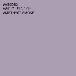 #AB9DB2 - Amethyst Smoke Color Image