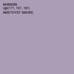 #AB9DB5 - Amethyst Smoke Color Image