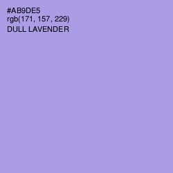 #AB9DE5 - Dull Lavender Color Image