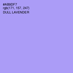 #AB9DF7 - Dull Lavender Color Image