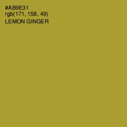 #AB9E31 - Lemon Ginger Color Image