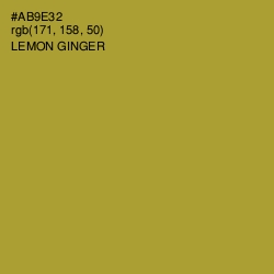 #AB9E32 - Lemon Ginger Color Image