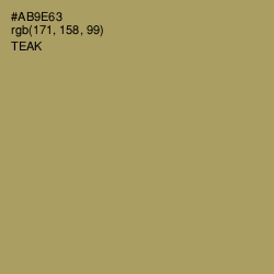 #AB9E63 - Teak Color Image