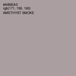 #AB9EA0 - Amethyst Smoke Color Image