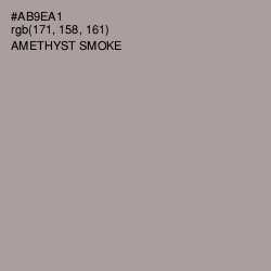 #AB9EA1 - Amethyst Smoke Color Image