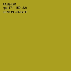 #AB9F20 - Lemon Ginger Color Image