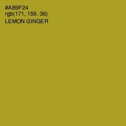 #AB9F24 - Lemon Ginger Color Image