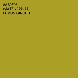 #AB9F26 - Lemon Ginger Color Image