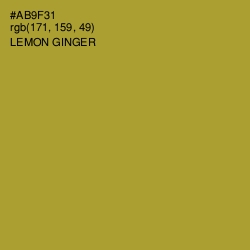 #AB9F31 - Lemon Ginger Color Image