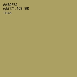 #AB9F62 - Teak Color Image