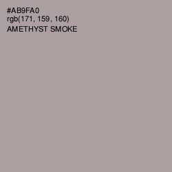 #AB9FA0 - Amethyst Smoke Color Image