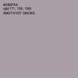 #AB9FA6 - Amethyst Smoke Color Image