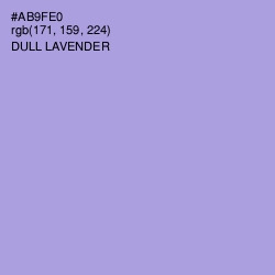 #AB9FE0 - Dull Lavender Color Image