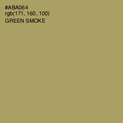 #ABA064 - Green Smoke Color Image