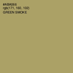 #ABA066 - Green Smoke Color Image