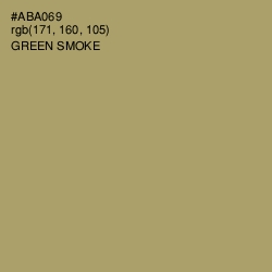 #ABA069 - Green Smoke Color Image