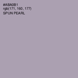 #ABA0B1 - Spun Pearl Color Image