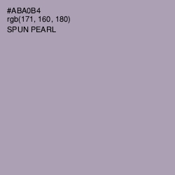 #ABA0B4 - Spun Pearl Color Image