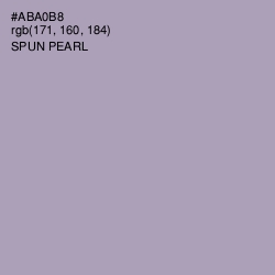 #ABA0B8 - Spun Pearl Color Image