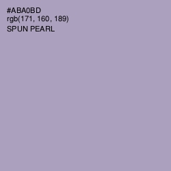 #ABA0BD - Spun Pearl Color Image