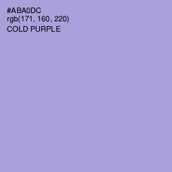 #ABA0DC - Cold Purple Color Image