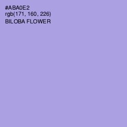 #ABA0E2 - Biloba Flower Color Image