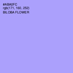 #ABA0FC - Biloba Flower Color Image