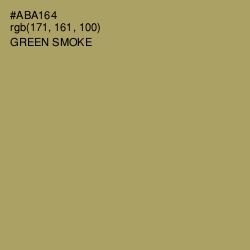 #ABA164 - Green Smoke Color Image