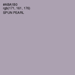 #ABA1B0 - Spun Pearl Color Image