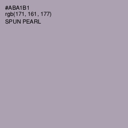 #ABA1B1 - Spun Pearl Color Image